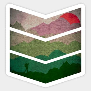 From base camp on the way to the roof of the world - mountaineering hiking climbing Sticker